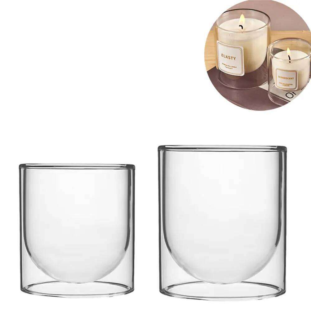 Luxury Class Jar Big Small Cylinder Container Candlestick for Scented Candle Making DIY Birthday Gifts Home Decor W260303