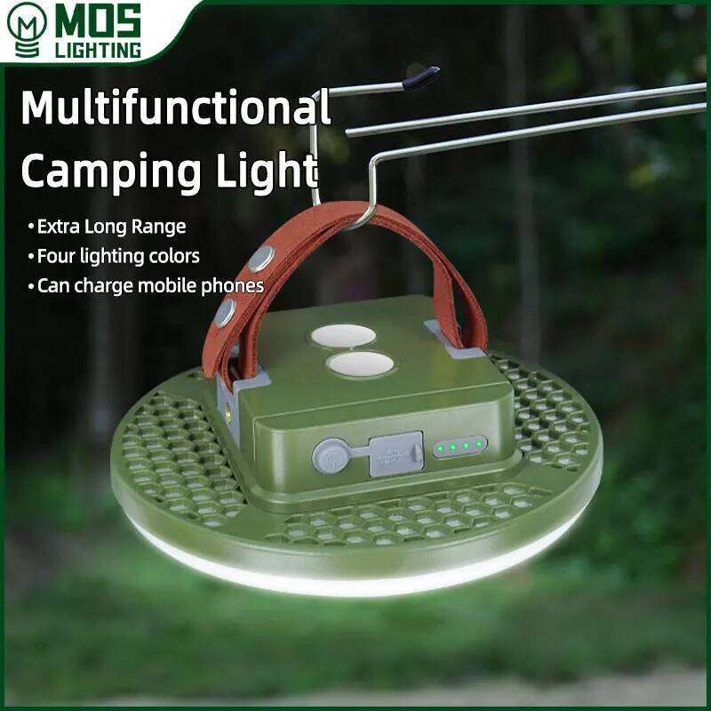 MOSLIGHTING Tent Fishing Camping Light Multifunctional Portable Suspension Magnetic Suction High-power Ultra Bright LED S260302