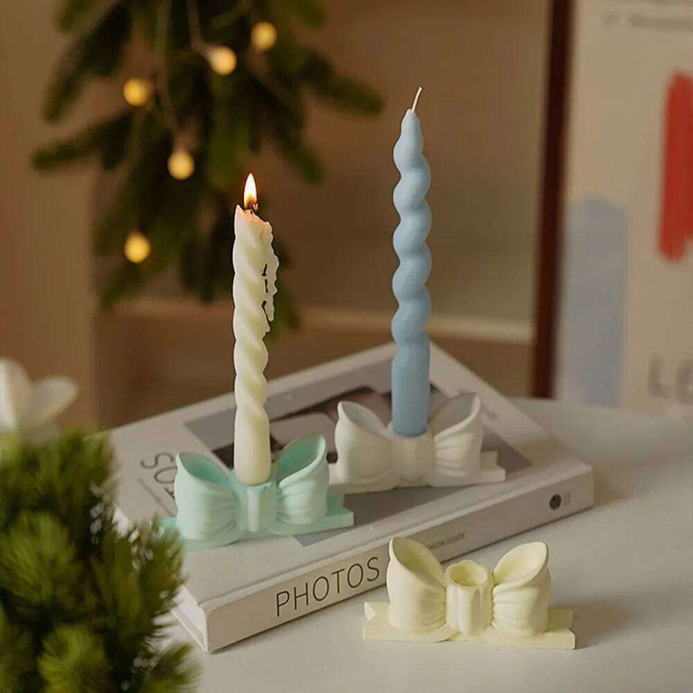Ins Style Thin Spiral Long Rod Scented Soy Wax Candles for Aromatherapy Wedding Birthday Candle Home Party Decoration W260303