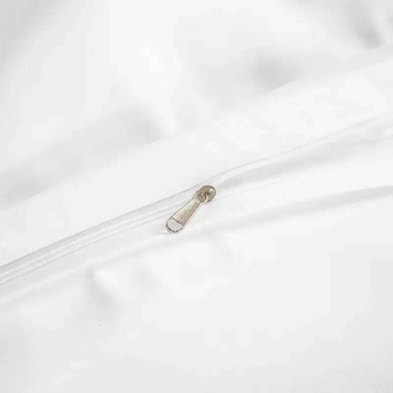 WOSTAR Black white solid duvet with pillowcases 220x240cm luxury double bed quilt cover four seasons bedding set king size W260302