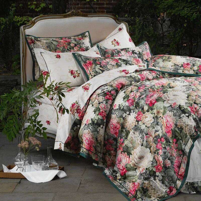 European four piece luxury grade cotton bed sheet quilt cover high end atmosphere bedding wedding jacquard W260302