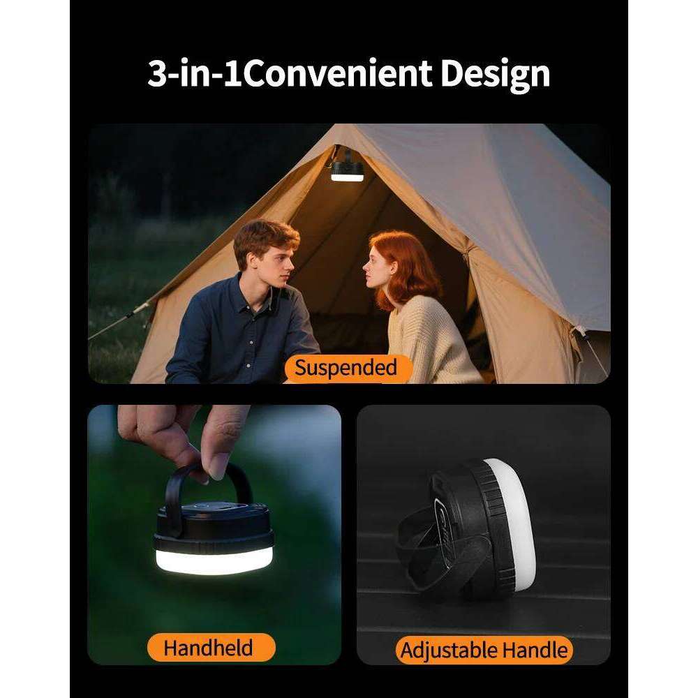 Portable Lantern MINI Magnetic Camping Emergency Rechargeable Outdoor Fishing Lighting Lamp S260302
