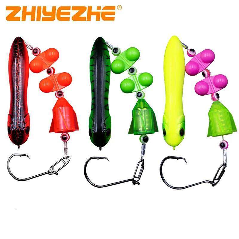 ZYZ Rigs 1PC with 6/0# 7/0# 8/0# Circle Hooks Fake Bait Float and Ringing Bead Ideal for Catfish Fishing Sets Z260228