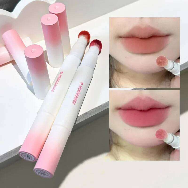 New Lipstick With Cushion Applicator Velvet Gloss Moisturizing Creamy Soft Liquid Blush Lip Stick Multi-uses Makeup H260302