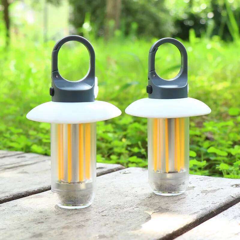 Mini LED Warm white Dual-light Flashlight Multifunctional Camping Atmosphere Lights Emergency Lighting Keychain S260302