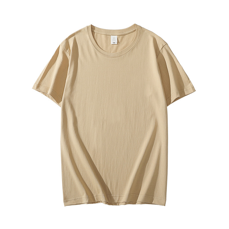 Custom Logo Combed Cotton Crewneck T-Shirt, Oversized Available, Personalized Uniform/Advertising Tee, Single Piece Customization Supported