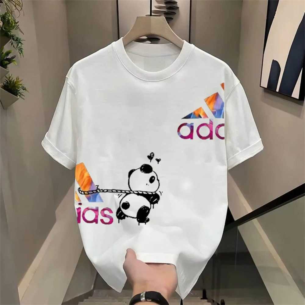 T-shirt 2026 Summer Loose Three-quarter Sleeve Cotton Simple Print Casual Ins Fashion TopT260303