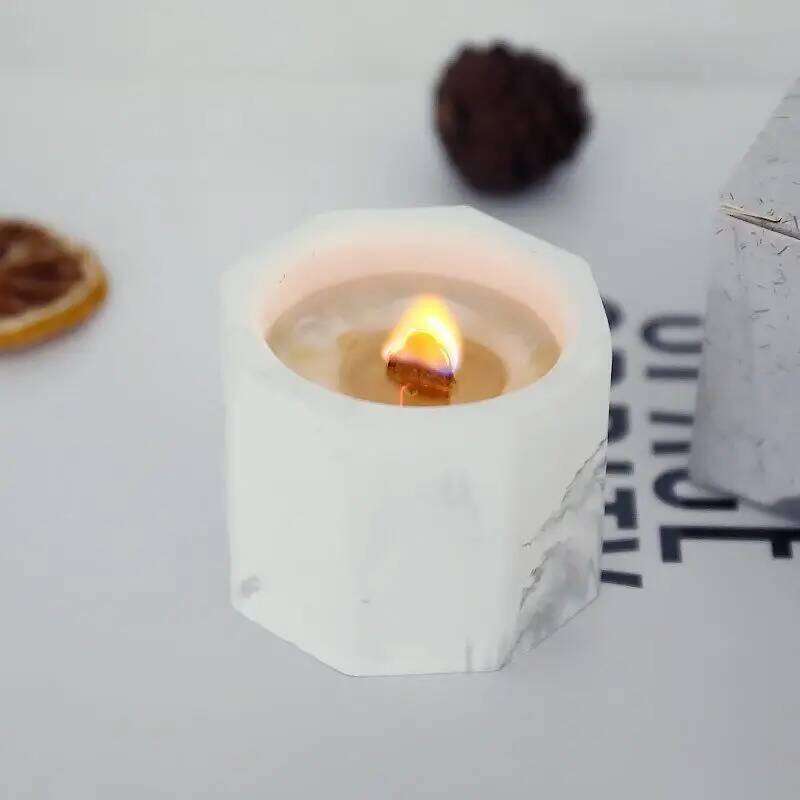 Marble Pattern Scented Candle in Ink Wash Ceramic Cup Aromatherapy Soy Wax Relaxing Home Decor Gift Set for Birthday W260303