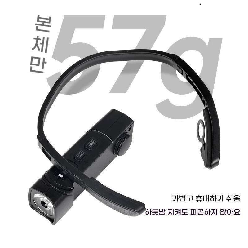 BLACK DOG 1 outdoor camping headlight with adjustable angle USB rechargeable headlight, portable work light for fishing, hiking, S260302