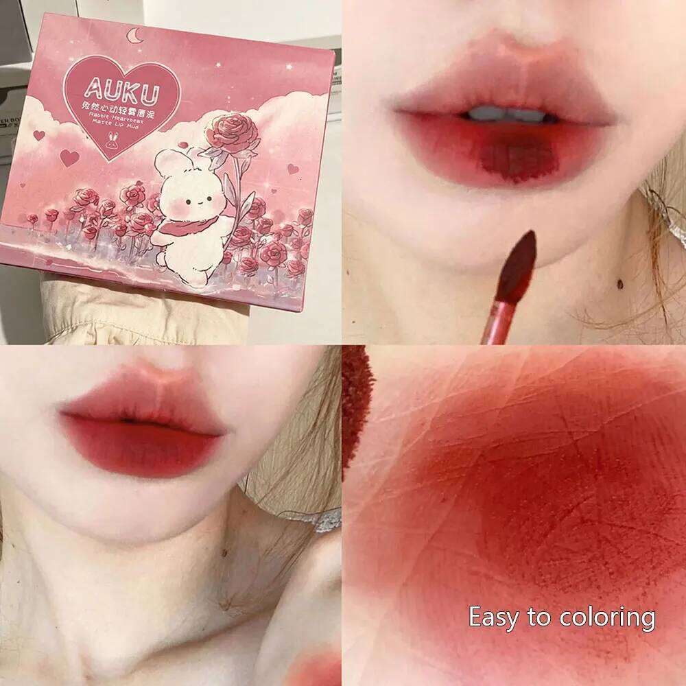 6 PCS Kawaii Lipsticks Set Free Shipping Korean Make Up Beauty Cosmetics Matte Lip Mud Waterproof Long lasting Makeup for women H260302