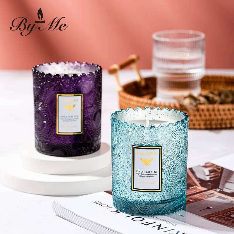 Jar Glass Handmade Soybean Candles Home Decoration Romantic Fragrance Wedding Gift Birthday Candle W260303