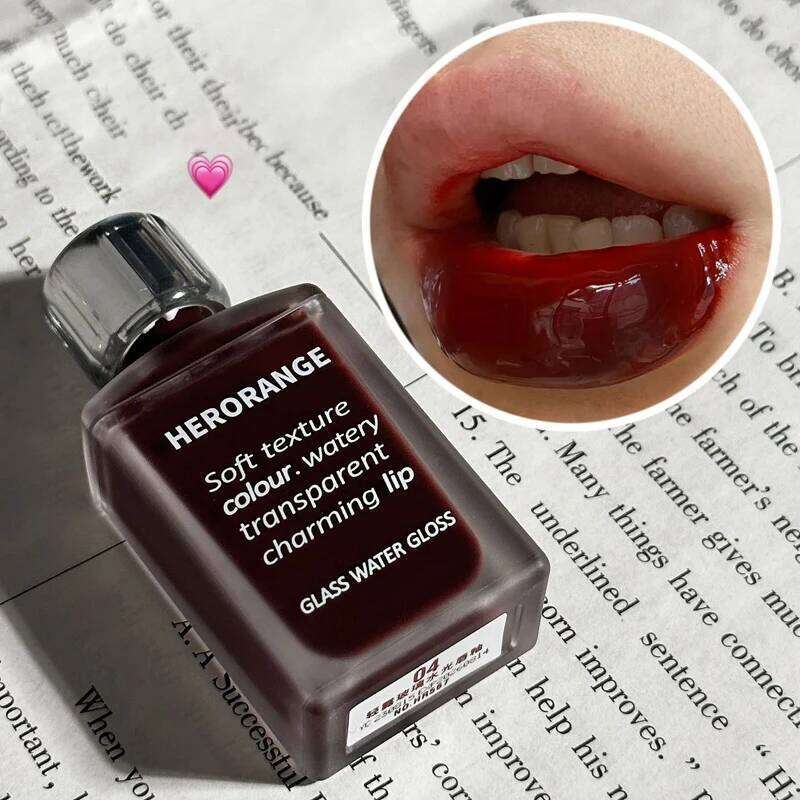 HERORANGE HR567 Transparent Ice Velvet Glaze Matte Pigment Lipstick Lip Gloss Affordable Makeup H260302