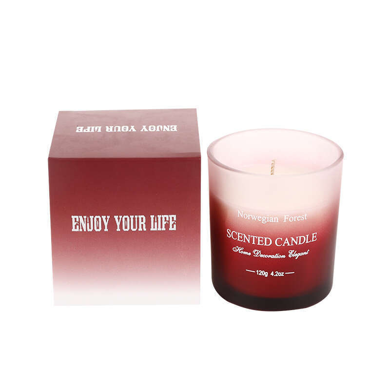 Colorful Glass Cup Aromatherapy Candle Wholesale Home Use Smokeless Handmade Fragrance Soy Wax Creative Gift Amazon W260303