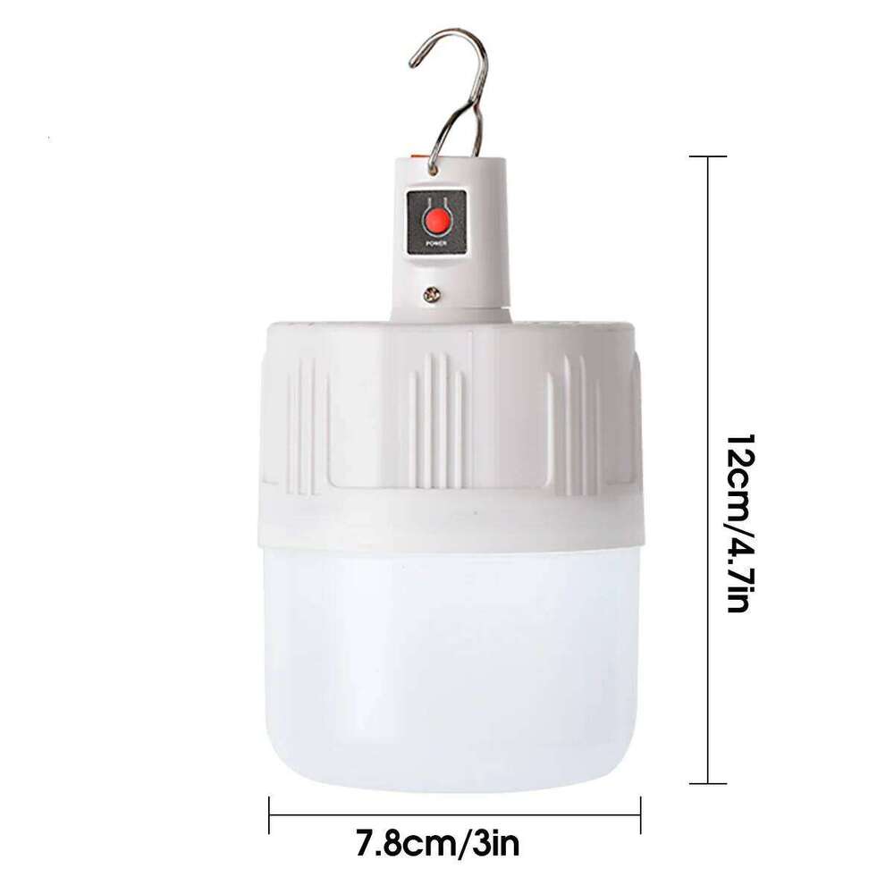 Camping Tent 800mAh 3-Level White Light USB Rechargeable LED Hook-Style Emergency Bulb Ideal for Hiking & Fishing S260302