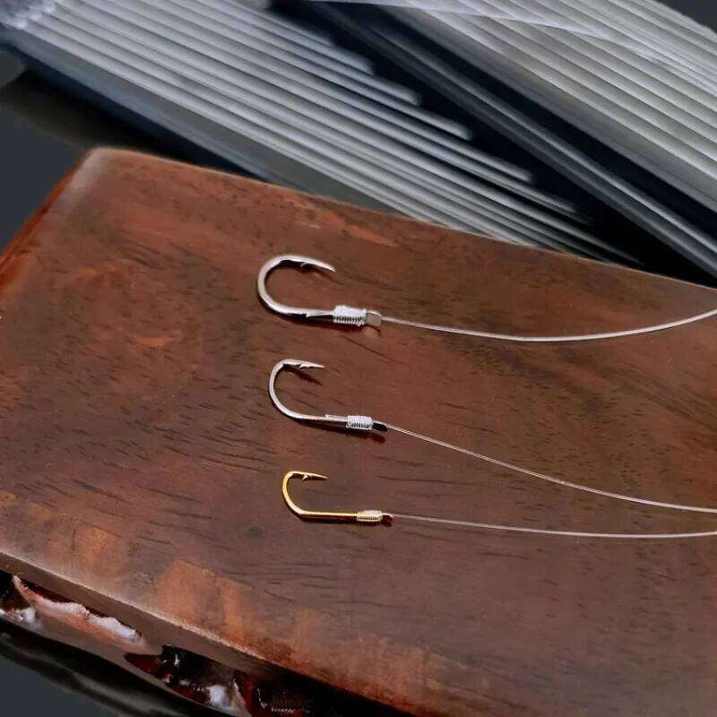 10pcs/set Double Line High Strength and Fishing Accessories Thread Swivels with Hooks Kit Z260228