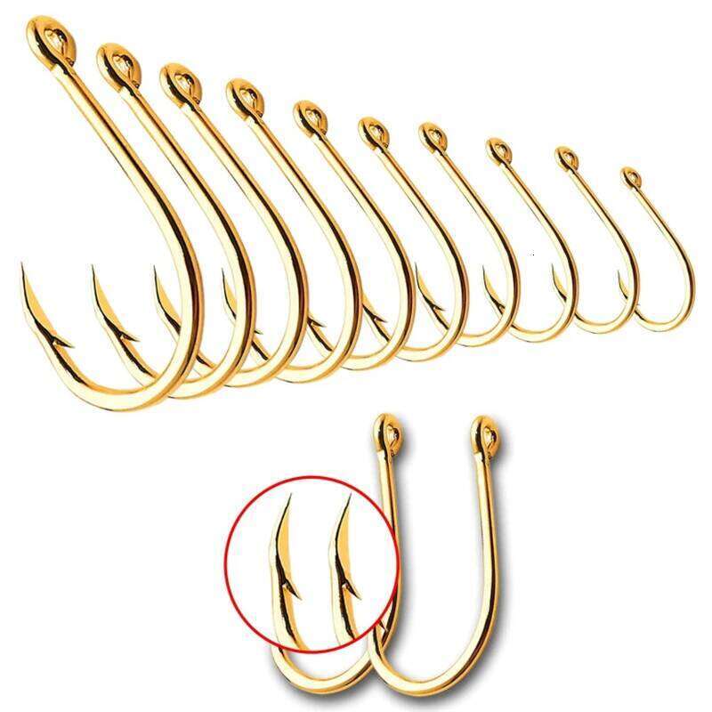Hot 100PCS Set Carbon Steel Single Circle Hook Fly Fishing Jip Barbed Carp Hooks Sea Tackle Accessories Z260228