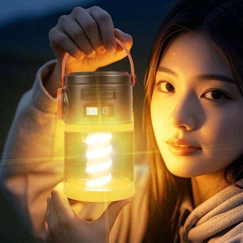LY36 Long Battery Life Solar Tent Lantern USB Rechargeable Waterproof Outdoor Camping Atmosphere Light S260302