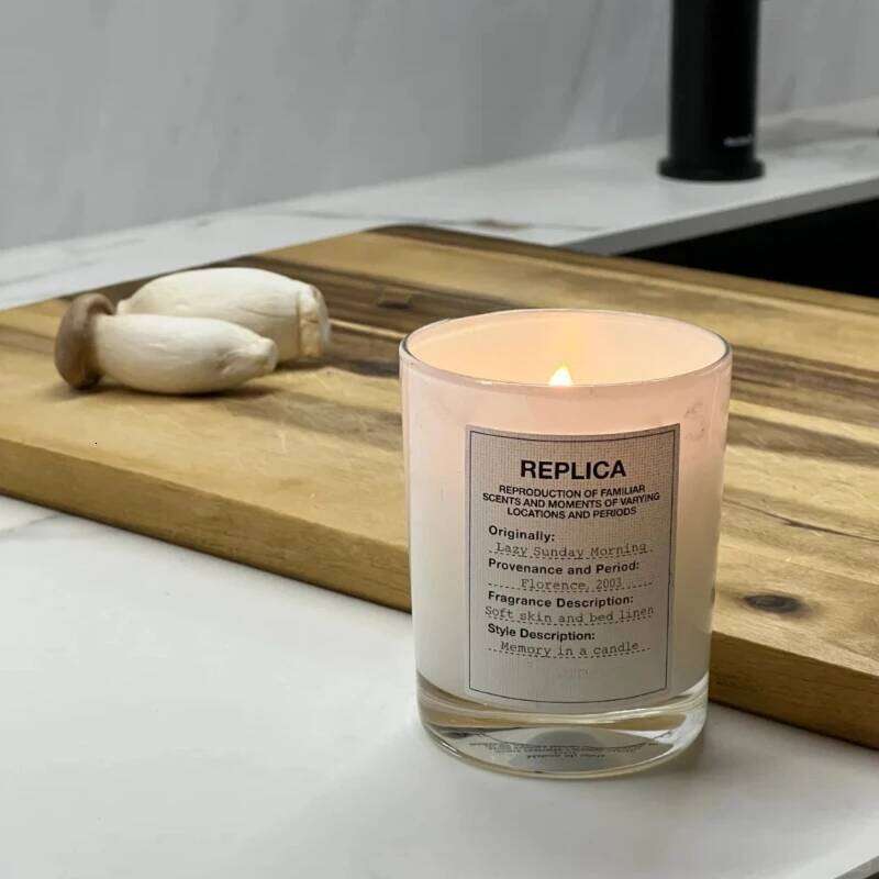 Lazy Weekend Scented Fireplace Fire Bubble Bath Aromatherapy Candle Jazz Lounge after Rain Sunny Home Fragrance Decor W260303