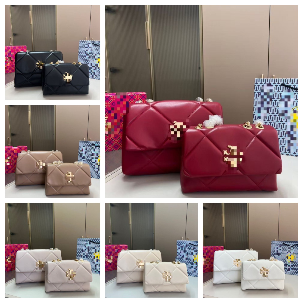 Designer Luxury Handbag Collection New Arrival Diamond-Quilted Chain-Strap Bag Premium Quality Shoulder Bag & Compact Square Bag