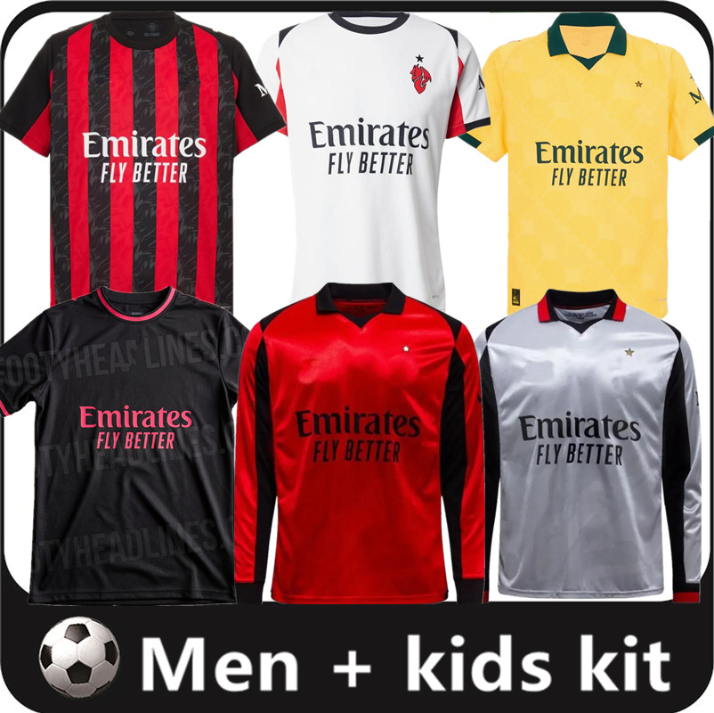 25 26 MODRIC soccer jerseys RICCI JASHARI RAFA LEAO football shirt fourth MilLAn men kids kit uniforms 2025 2026 NKUNKU PULISIC LOFTUS-CHEEK RABIOT AC Estupinan 16-4XL