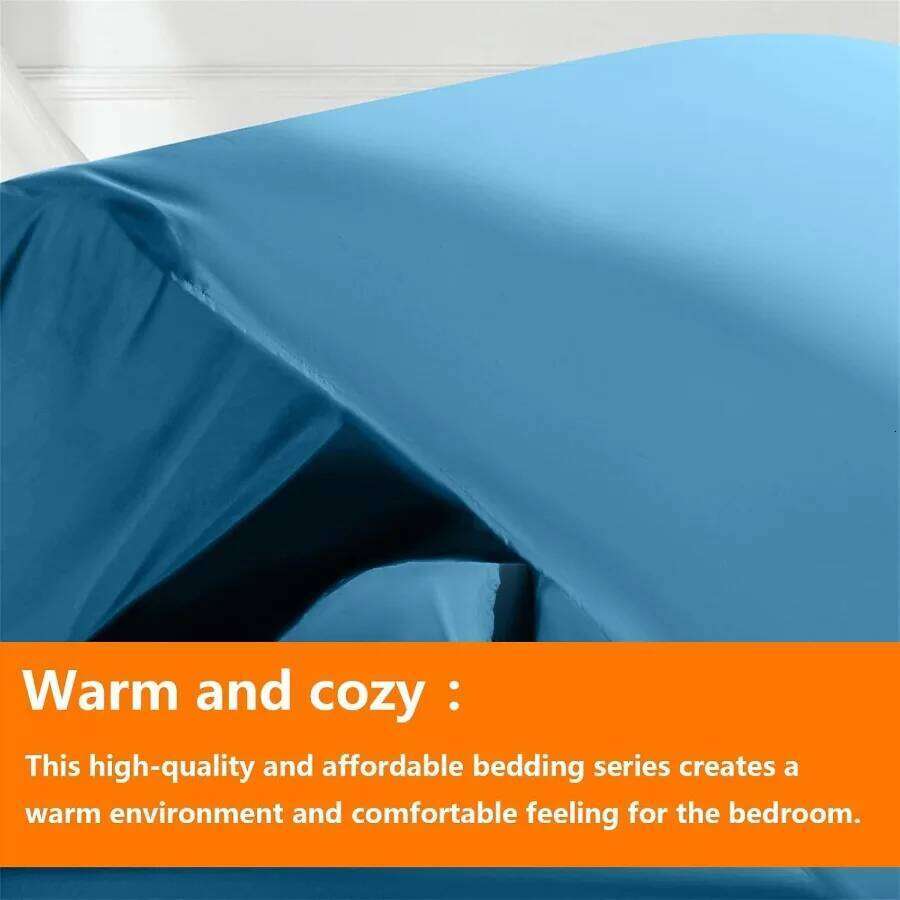 Teal Full Size Set - 7 Pieces Bed in a Bag Bedding with All Season Soft Quilted Warm Fluffy Reversible Comforter Flat W260302