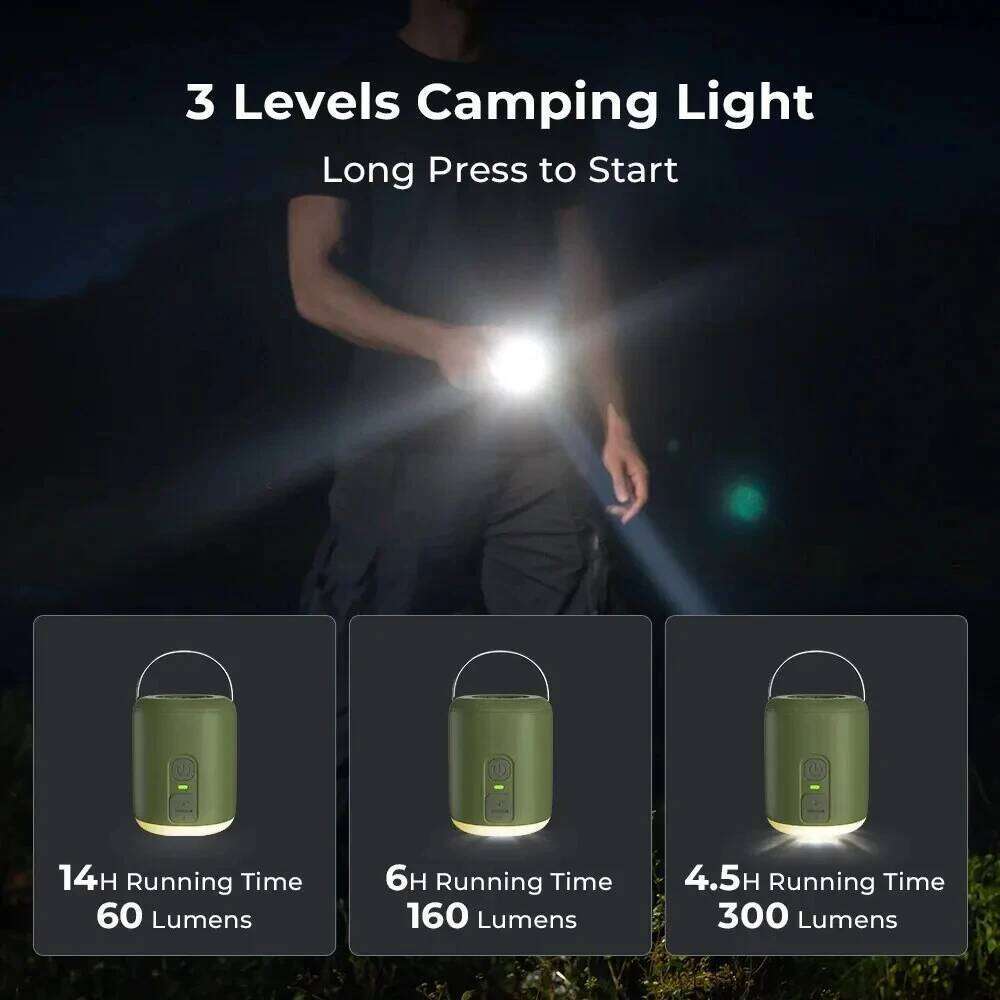 WESTTUNE Tiny Camping Lantern 4.5kPa Pump with Magnetic Design for Inflatable Air Mattress Sleeping Pads S260302