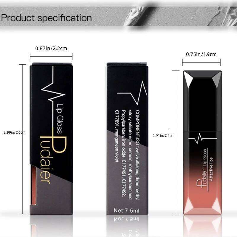 Matte Liquid Lipstick 17 Colors, Long Lasting Gloss, Velvet Lip Cream, High Pigment, Non-Stick Cup, Sexy Finish H260302