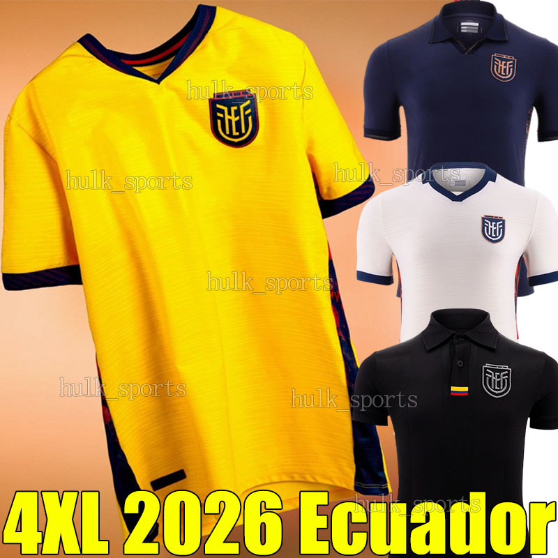 4XL Ecuador 2026 World Cup Soccer Jerseys 26/27 VALENCIA PLATA RODRIGUEZ MINDA PAEZ TORRES ANGULO MERCADO CAMPANA CAICEDO FRANCO PACHO HINCAPIE football shirts kit