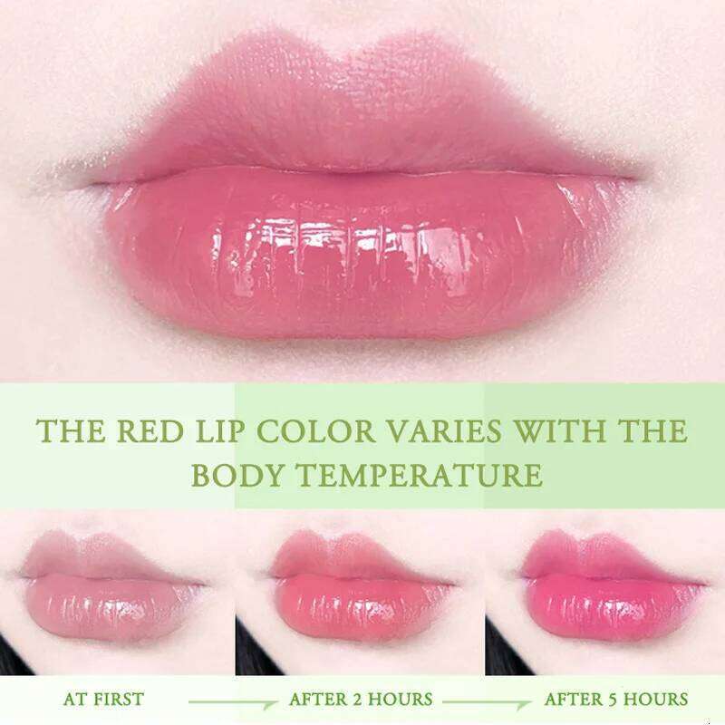 Aloe Vera Color-changing Lipstick,Moisturizes Hydrates Waterproof Non-sticky Long-lasting Tinted Lip Gloss H260302