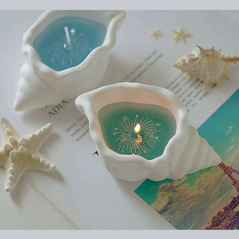 Shell Jelly Scented Smokeless Starfish Candle, Soy Wax Gift, Handmade Souvenir, Gift for Valentine's Day, New Year Festival W260303
