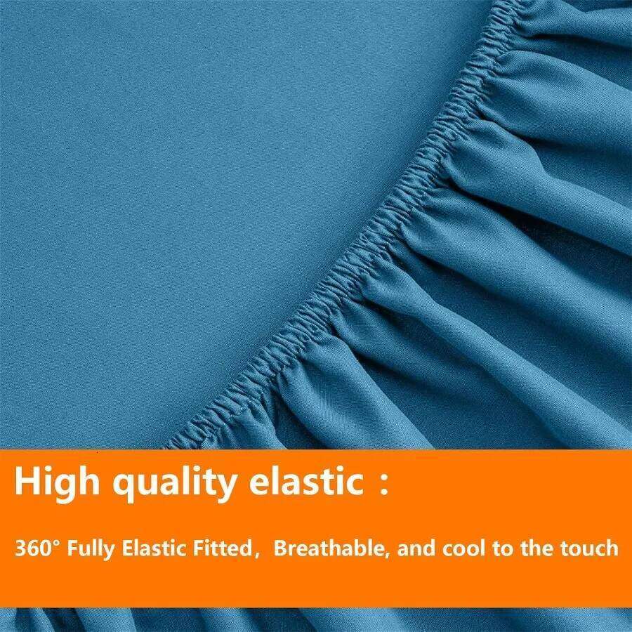 Teal Full Size Set - 7 Pieces Bed in a Bag Bedding with All Season Soft Quilted Warm Fluffy Reversible Comforter Flat W260302