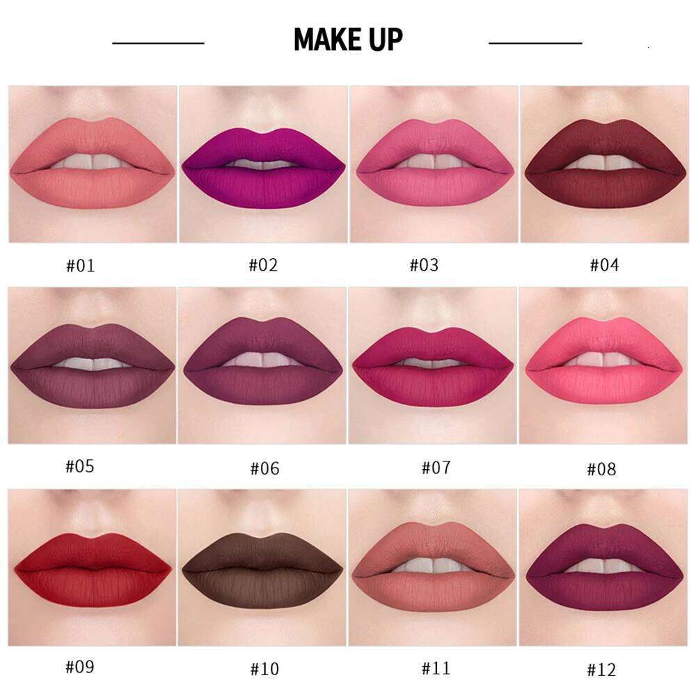 Natural Matte Velvet Lipstick Waterproof Long Lasting Non-stick Cup Stick Not Fading Lip Gloss Makeup Beauty Cosmetics H260302