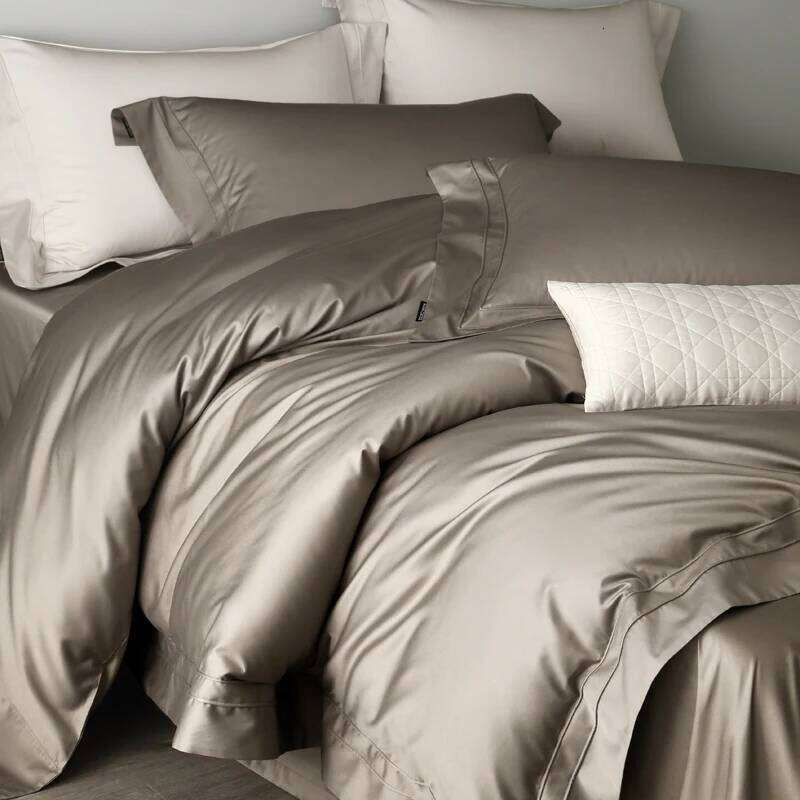 Customizable new 100S long-staple cotton four-piece led luxury master bedroom four-season bed sheet quilt cover W260302