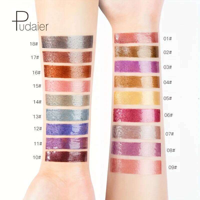 Sparkling Metallic Lip Gloss, Waterproof & Long-Lasting, Matte Lipstick Set, Non-Sticky, Party/Festival Makeup H260302