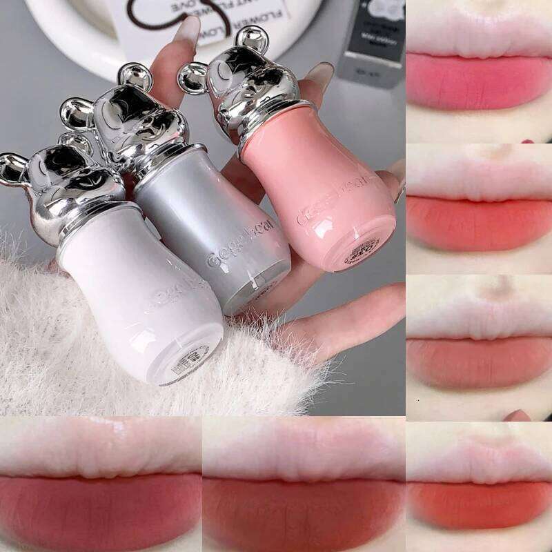 Gege Bear Velvet Matte Lipstick - Flawless Coverage, Soft Glam Finish,Essential for summer travel, long-lasting makeup, H260302