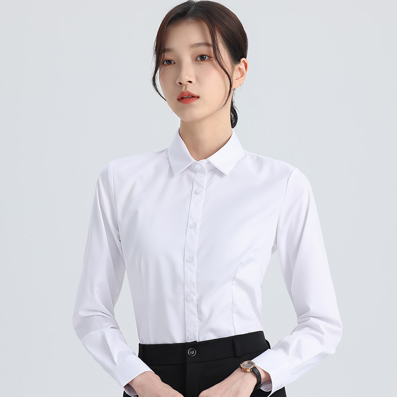 White Shirt For Women Long Sleeve Spring And Polo Shirt Autumn New Designer Shirt Style Professional Formal Shirt Elegant Designer Hoodie Workwear Slim Fit Inner