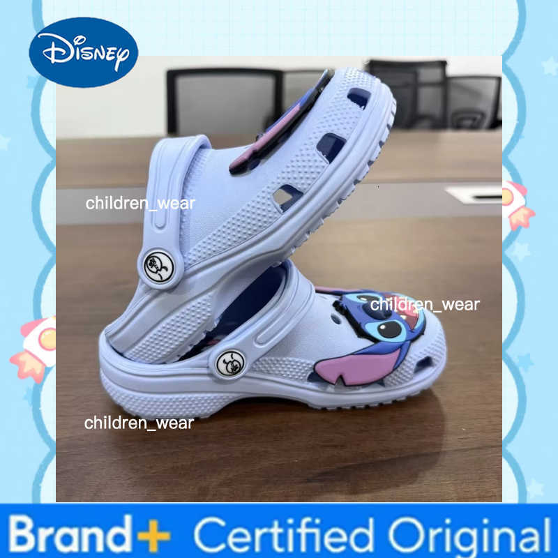 Disney Cartoon Blue Stitch Shoes Beach Shoes Slippers Sandals Non-Slip Breathable Wear-Resistant No Children Slippers H260303
