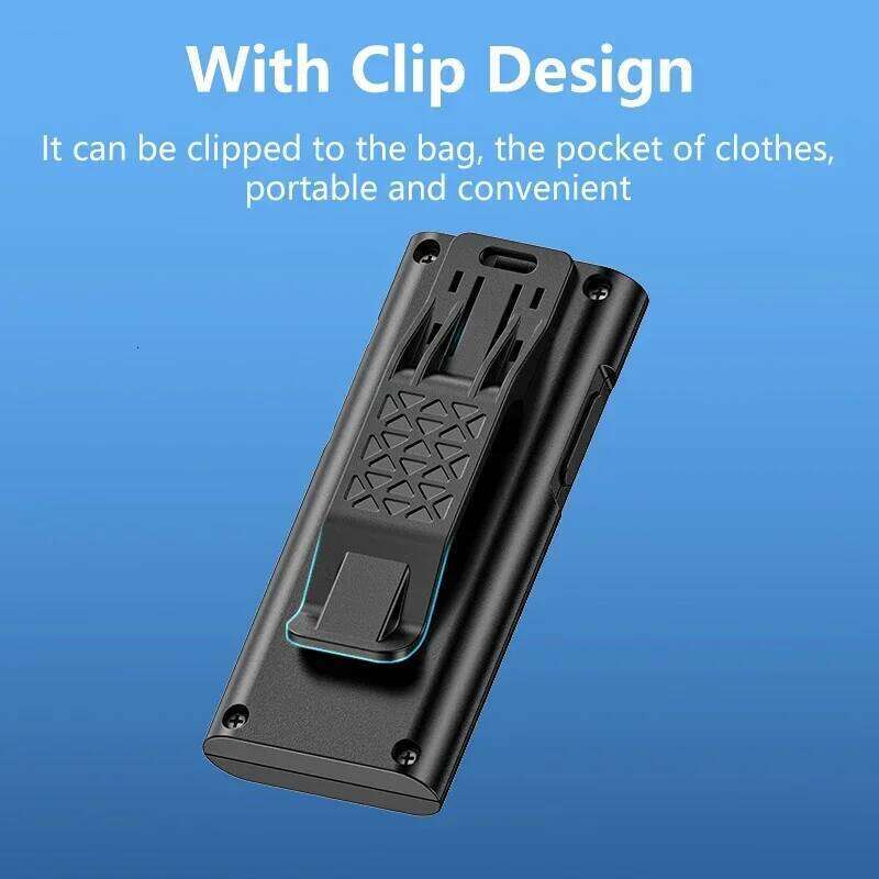 Multifunctional Flashlight COB Floodlight Type-c Rechargeable Night Running Light Back Clip Outdoor Camping Hunting Lighting S260302