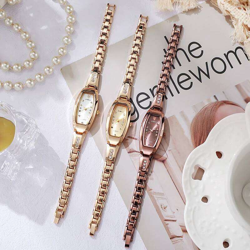 Luxury Women's Watches Stainless Steel Strap Sending Bracelets Quartz Original Diamond Lady Watch Without Box XJ260303