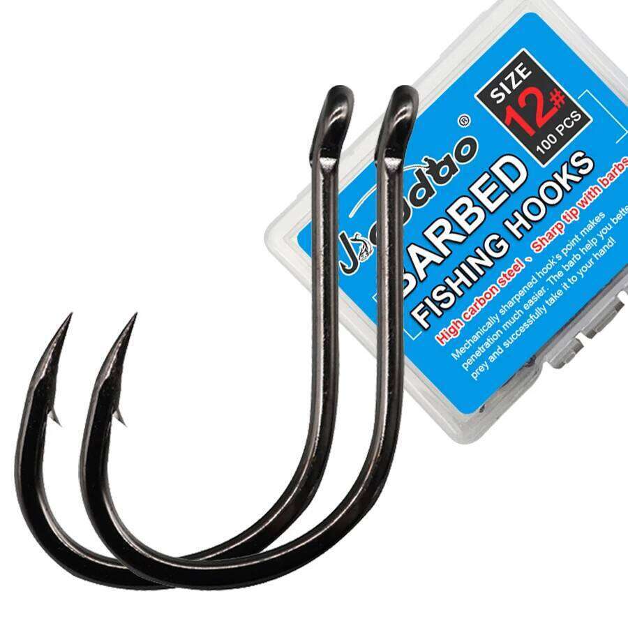 Offset Circle High Carbon Steel Octopus Black Catfish Fishing Freshwater Fish Hooks 19 Sizes 19-22# Z260228