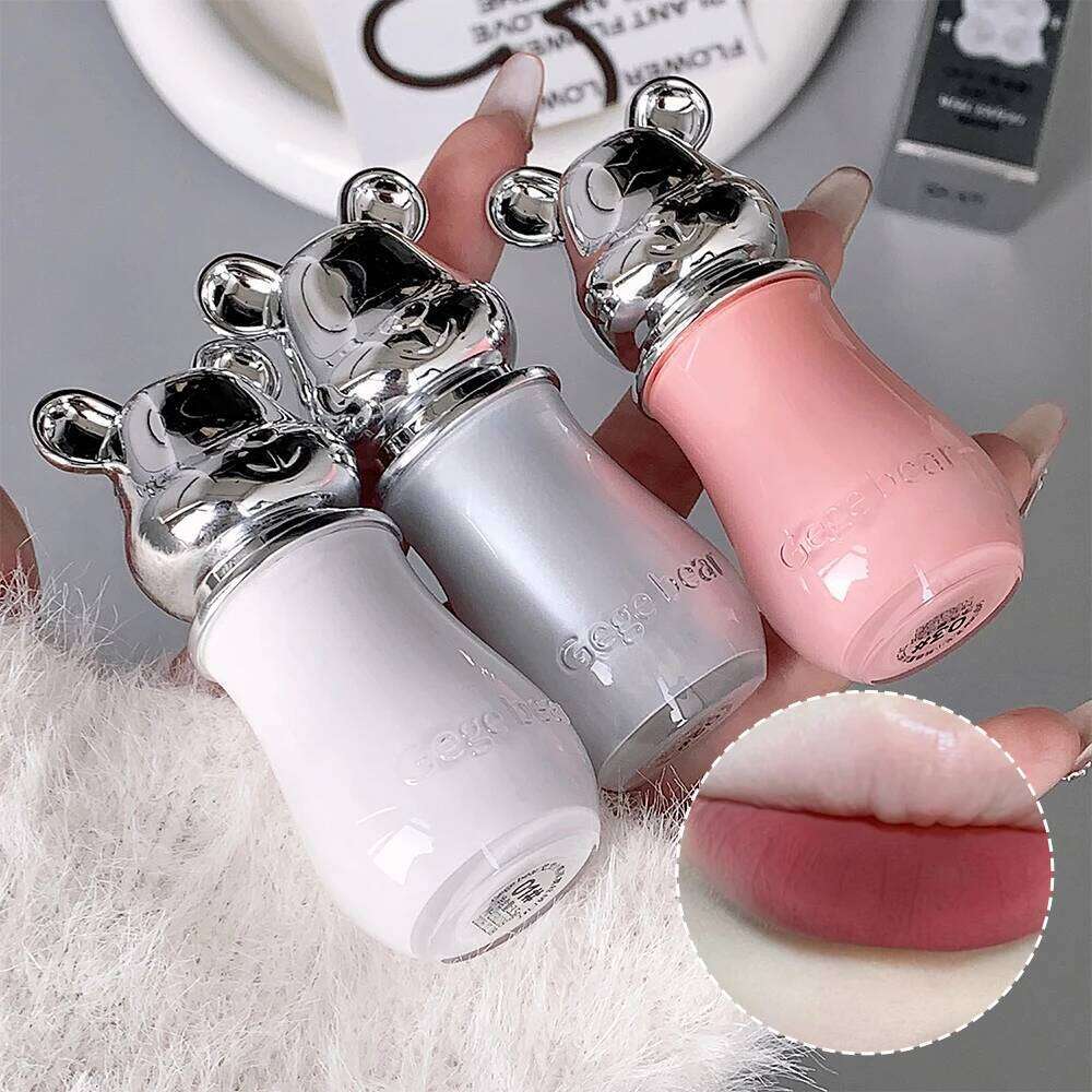 Gege Bear Velvet Matte Lipstick - Flawless Coverage, Soft Glam Finish,Essential for summer travel, long-lasting makeup, H260302