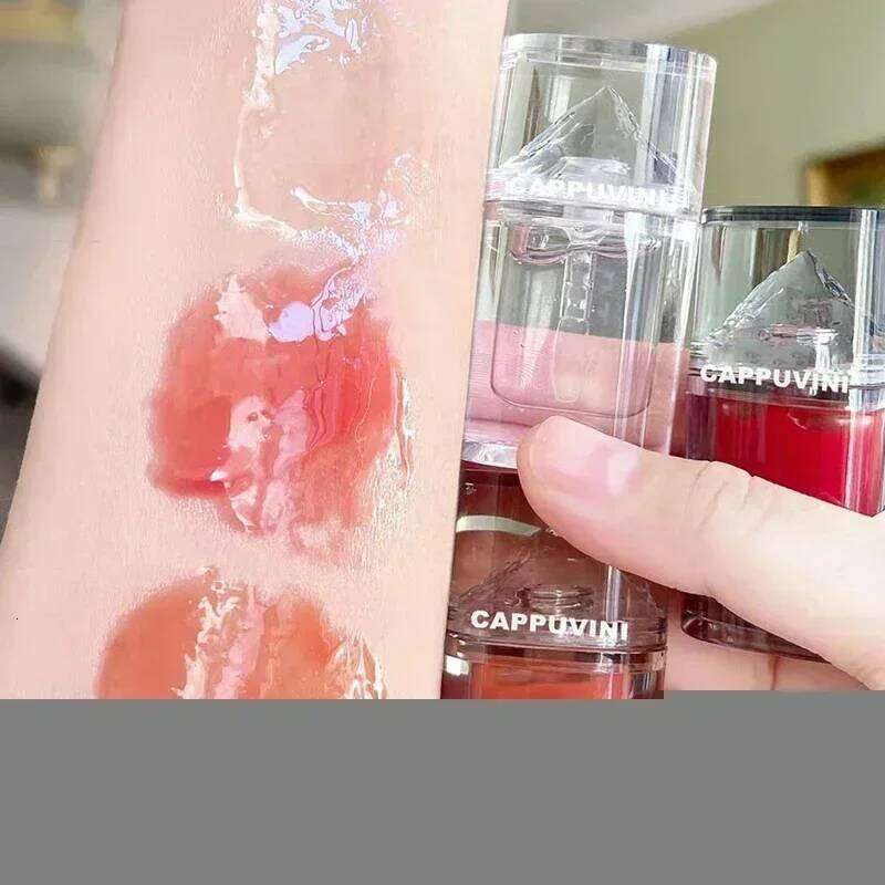 Ice Mountain Gloss Honey Oil Crystal Jelly Lip Glaze Moisturizing Transparent Waterproof Liquid Lips Makeup Cosmetics H260302
