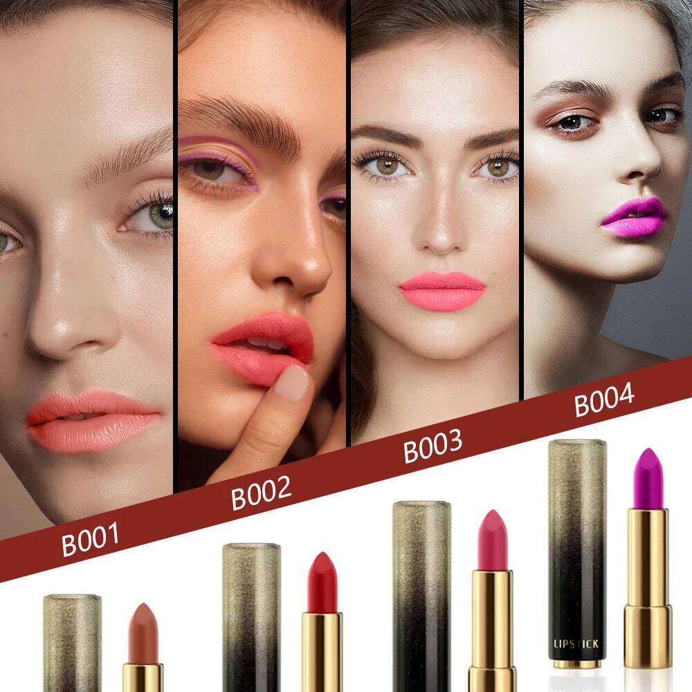 Hot Barbie Matte Pink for Women Long Lasting Lipstick Waterproof No Dry Feeling Creamy High Pigmented Formula H260302