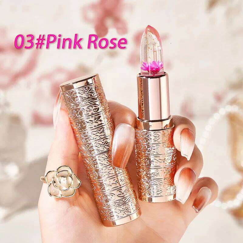 Temperature Color Changing Women Lipstick Transparent Waterproof Moisturizing Crystal Jelly Pearlescent Lip Balm Cosmetic H260302