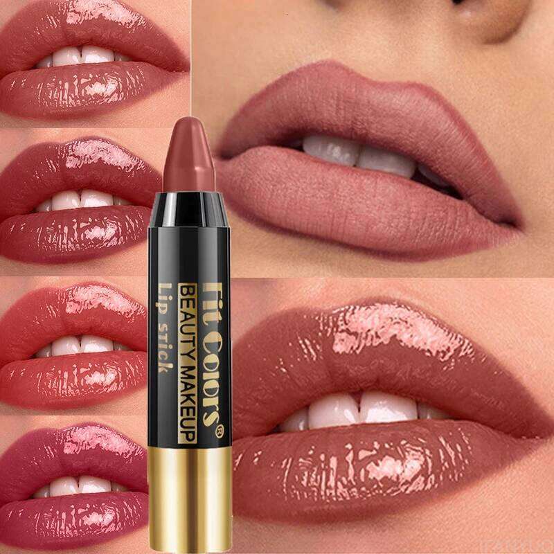 Easy Coloring Lipstick Lasting Waterproof Matte Crayon Gloss Stick High Pigmented Moisturizing Lip Liner Pen Makeup H260302