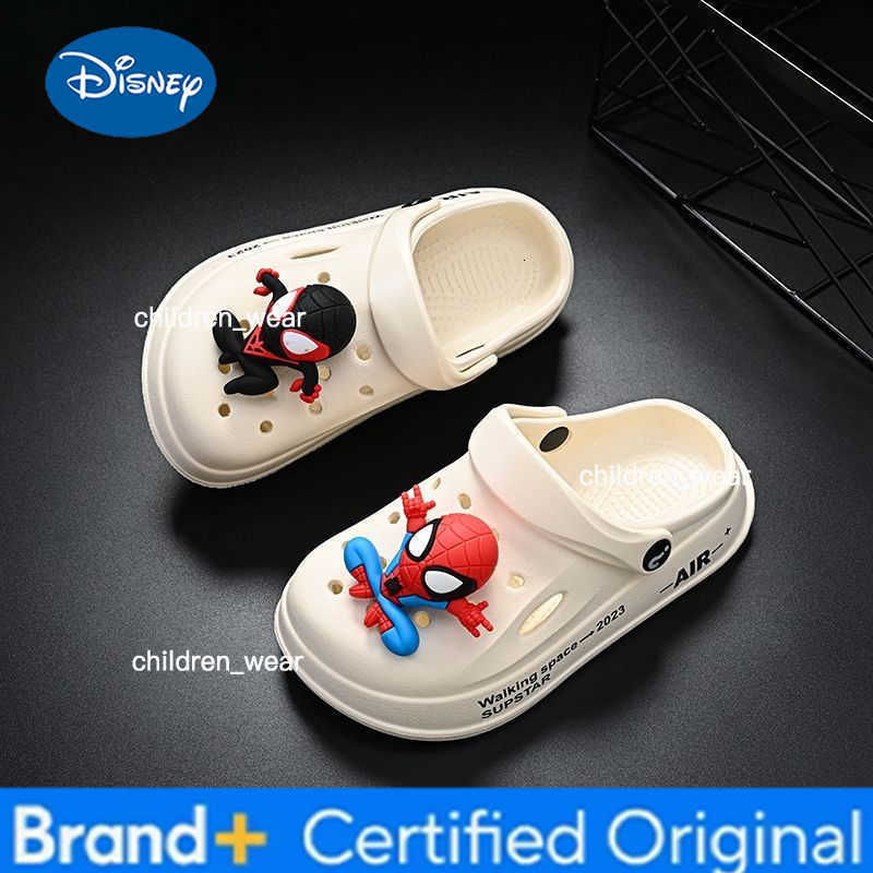 Disney Marvel Spider Man Childrens Cave Shoes Boys Anti Slip Soft Sole Kids Beach Sandals For Home And Outdoor Shoes Size 24-45 H260303