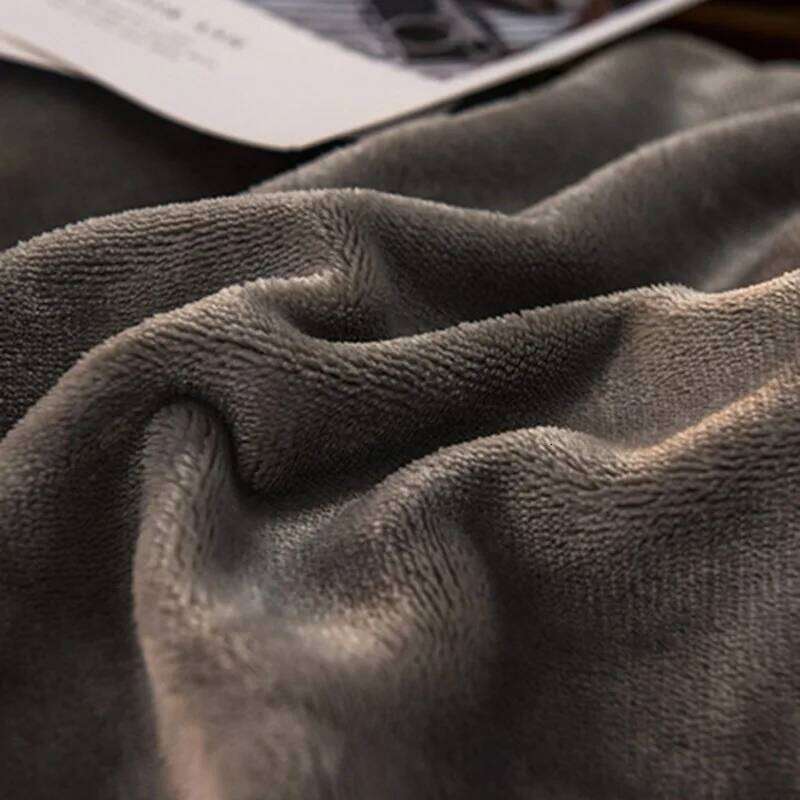 Nordic Thickened Coral Fleece Bedding Luxury Super Soft Solid Duvet Cover Set Keep Warm Autumn and Winter Home Textiles W260302