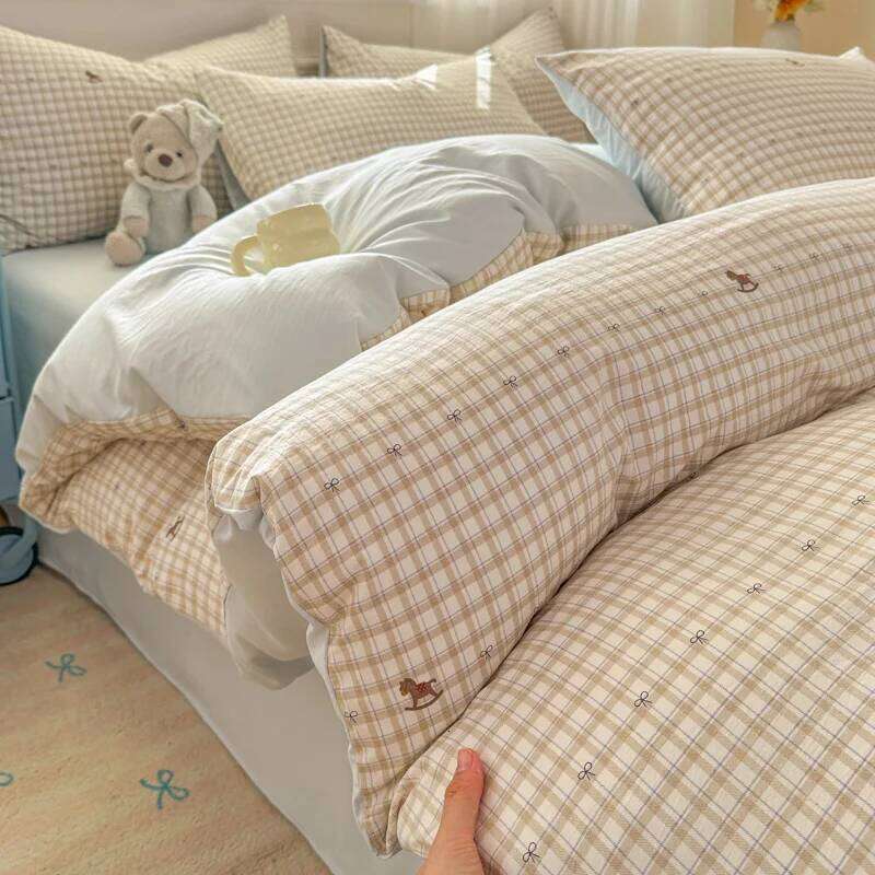 2025 New Class A Super Printed Bed Four-Piece Student Dormitory Cartoon Three-Piece Set Comfortable and Soft W260302