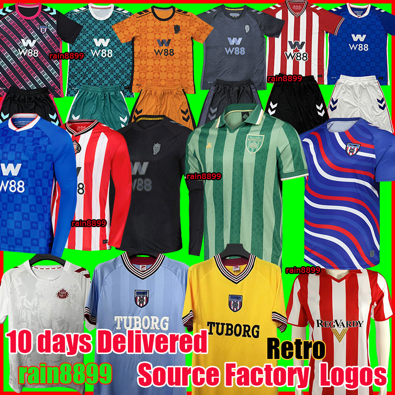 SUNDERLANDS 25 26 Home Away Football Soccer Jerseys STEWART SIMMS ROBERTS AMAD CLARKE DAJAKU EMBLETON EVANS O'NIEN 2025 2026 Football Shirt men kids kit 3RD PRITCHARD