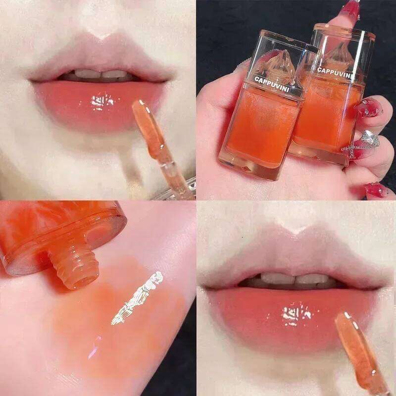 Ice Mountain Gloss Honey Oil Crystal Jelly Lip Glaze Moisturizing Transparent Waterproof Liquid Lips Makeup Cosmetics H260302